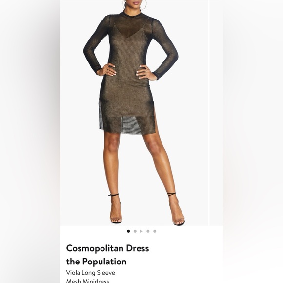 M Viola Long Sleeve Mesh Minidress Great condition like new - Picture 1 of 11